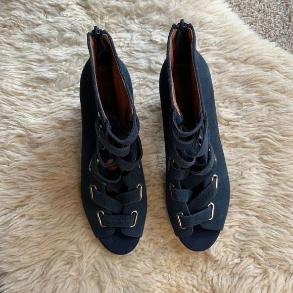 Jeffrey Campbell Salazar Shooties Blue Size 10 - Picture 4 of 13